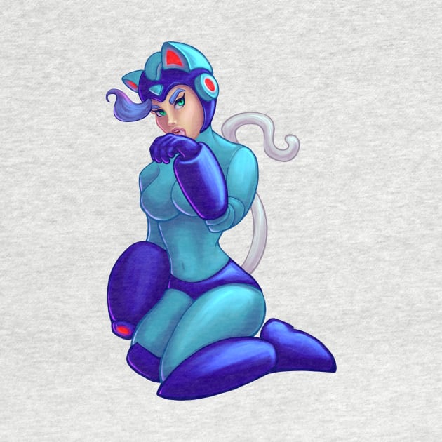 Darkstalkers Felicia in MegaMan Costume by Kylana